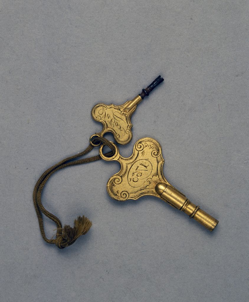 铜镀金镶玛瑙座表(附件)